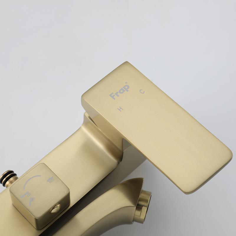 Душевая система Frap F2476-3, золотой сатин — изображение 5