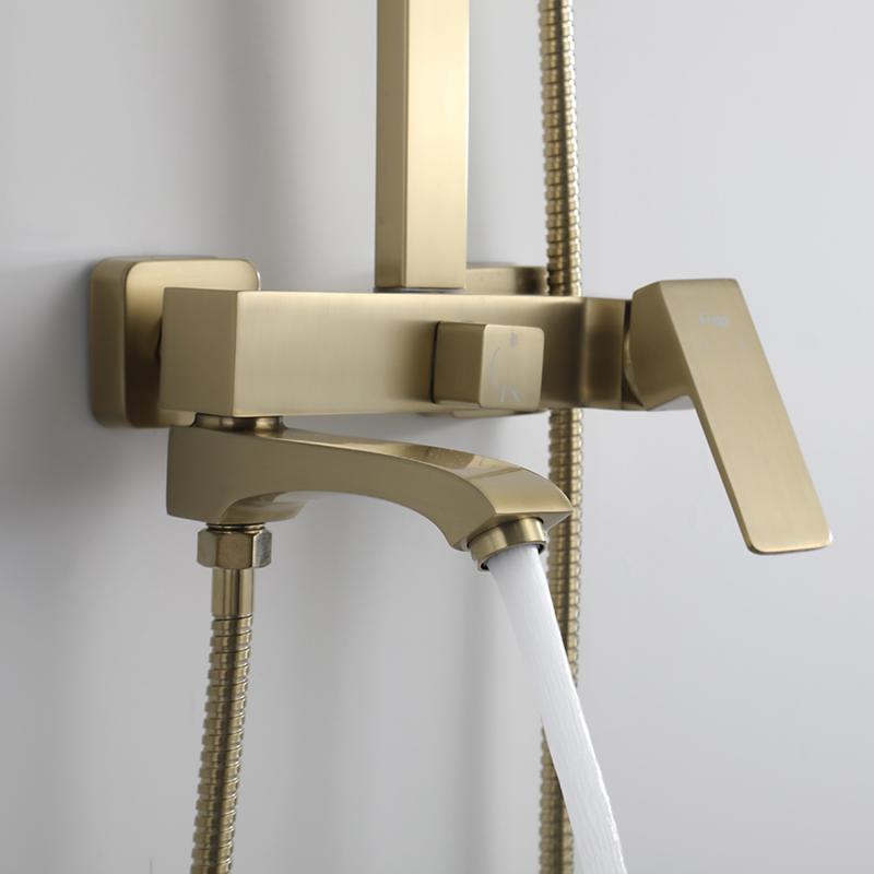 Душевая система Frap F2476-3, золотой сатин — изображение 14