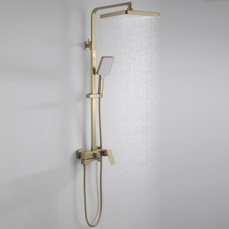 Душевая система Frap F2476-3, золотой сатин — изображение 17