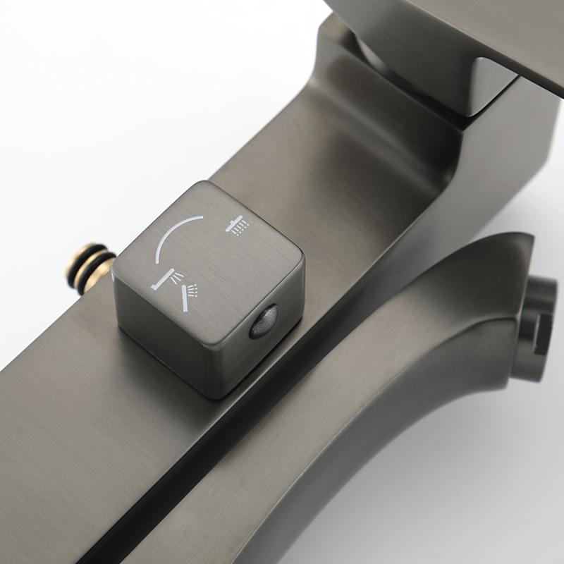 Душевая система Frap F2476-9, оружейная сталь — изображение 4