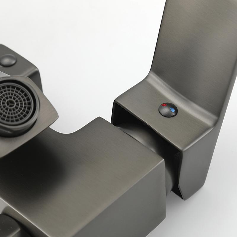 Душевая система Frap F2476-9, оружейная сталь — изображение 5