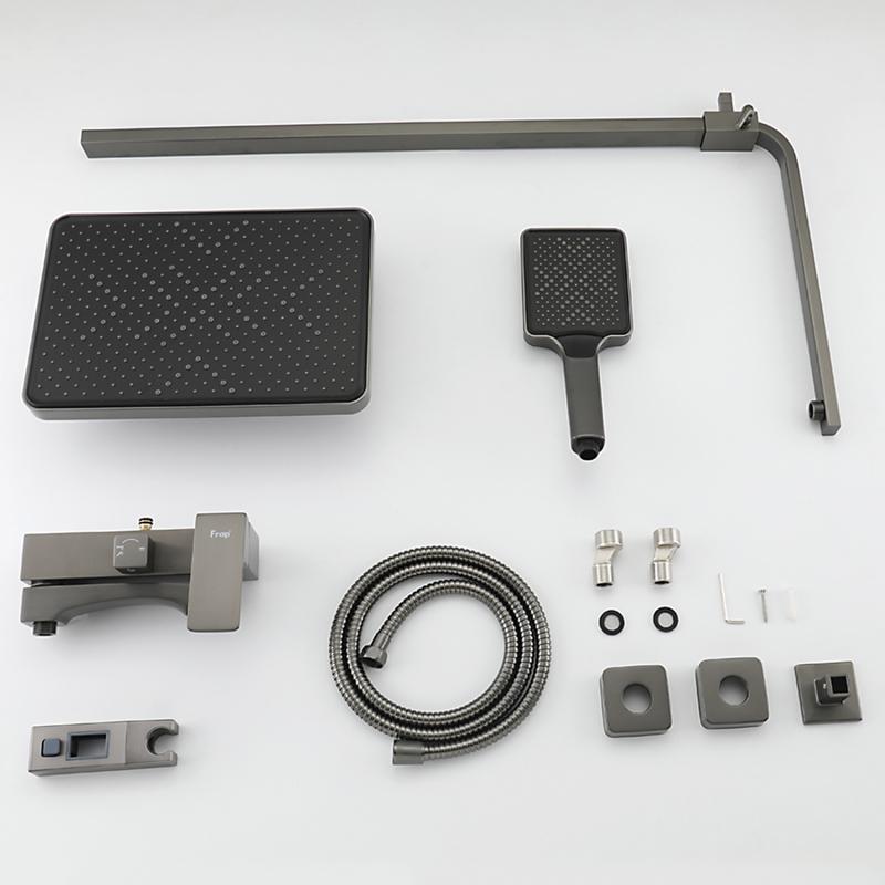 Душевая система Frap F2476-9, оружейная сталь — изображение 11