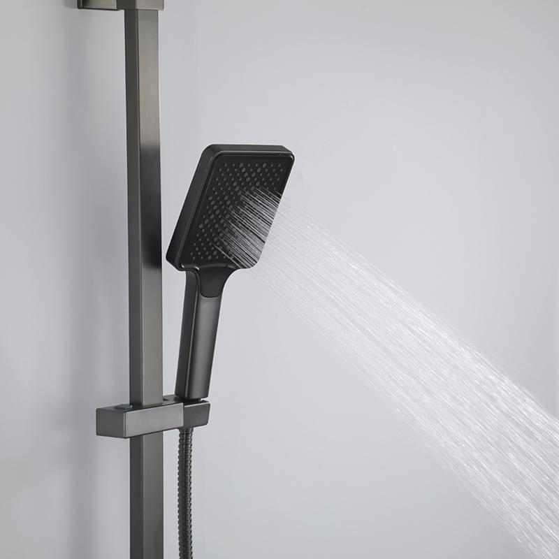 Душевая система Frap F2476-9, оружейная сталь — изображение 13