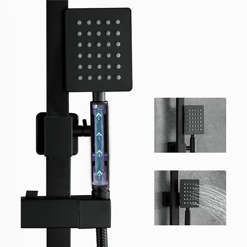 Душевая система Frap F24802-6, чёрный — изображение 11