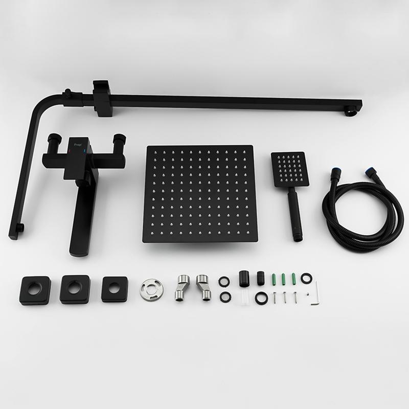 Душевая система Frap F24802-6, чёрный — изображение 12