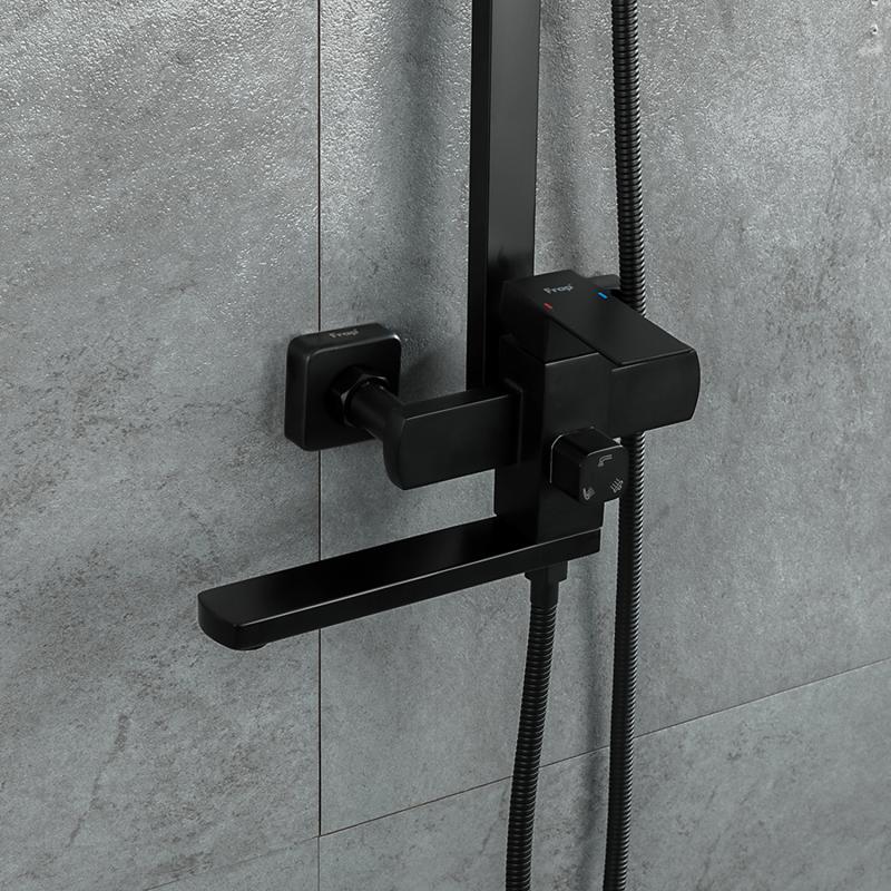 Душевая система Frap F24802-6, чёрный — изображение 13