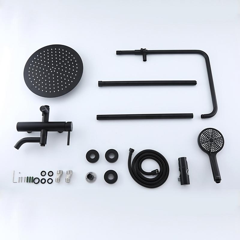 Душевая система Frap F24807-6, чёрный — изображение 9