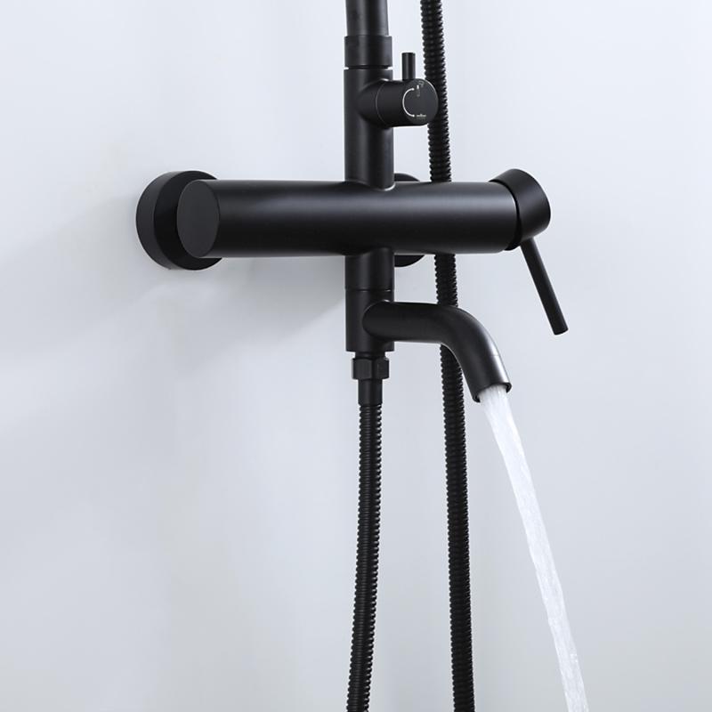 Душевая система Frap F24807-6, чёрный — изображение 10