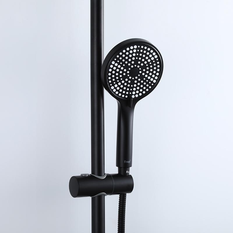 Душевая система Frap F24807-6, чёрный — изображение 11