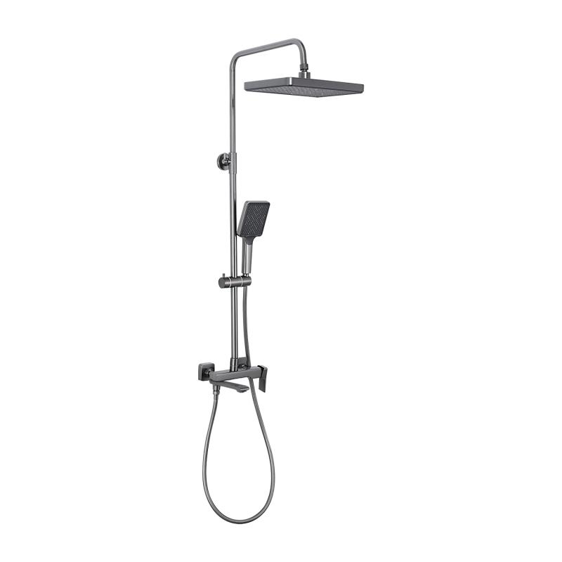 Душевая система Frap F2484-9, оружейная сталь