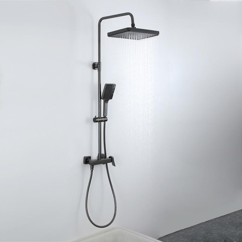 Душевая система Frap F2484-9, оружейная сталь — изображение 3