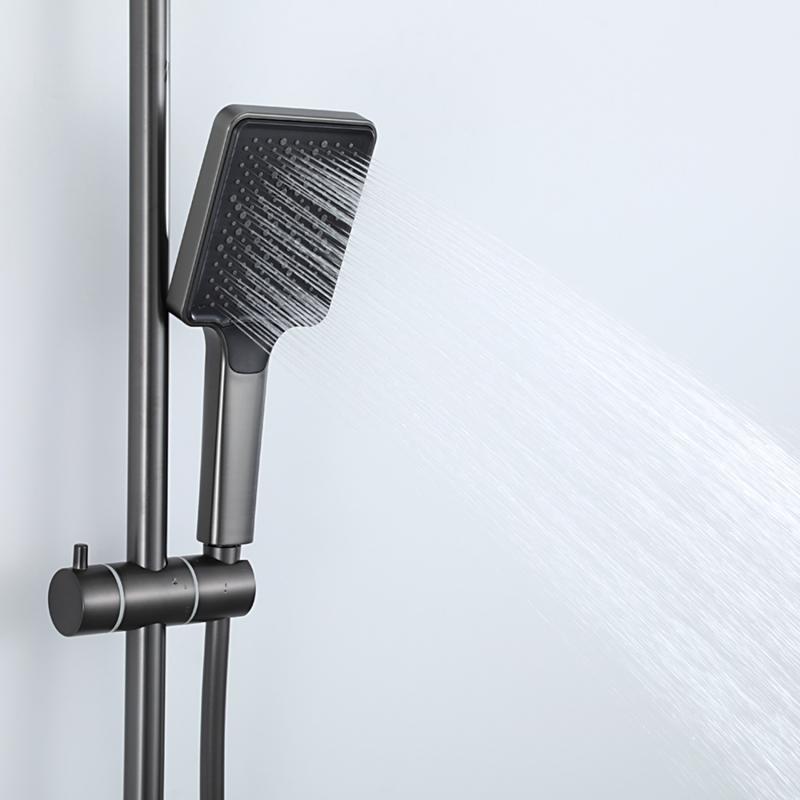 Душевая система Frap F2484-9, оружейная сталь — изображение 7