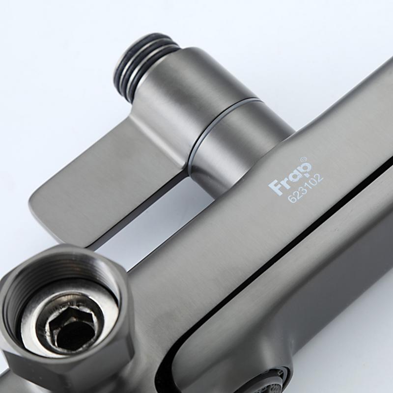 Душевая система Frap F2484-9, оружейная сталь — изображение 12