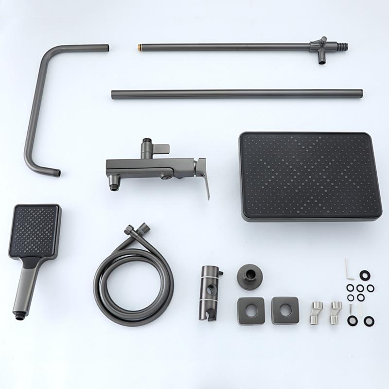 Душевая система Frap F2484-9, оружейная сталь — изображение 17