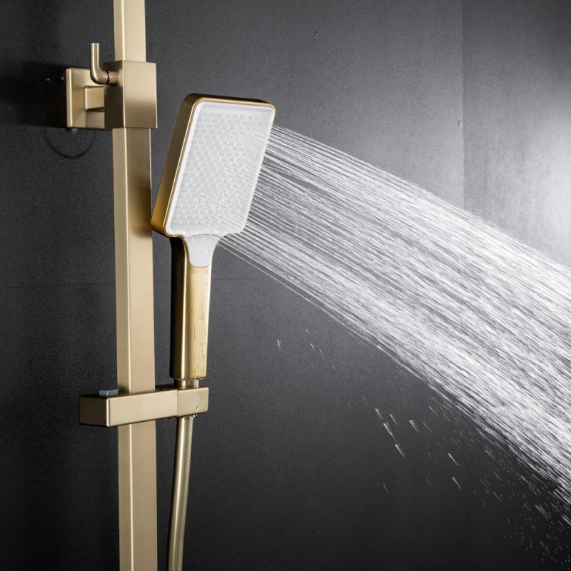 Душевая система Frap F2490-3, золотой сатин — изображение 6