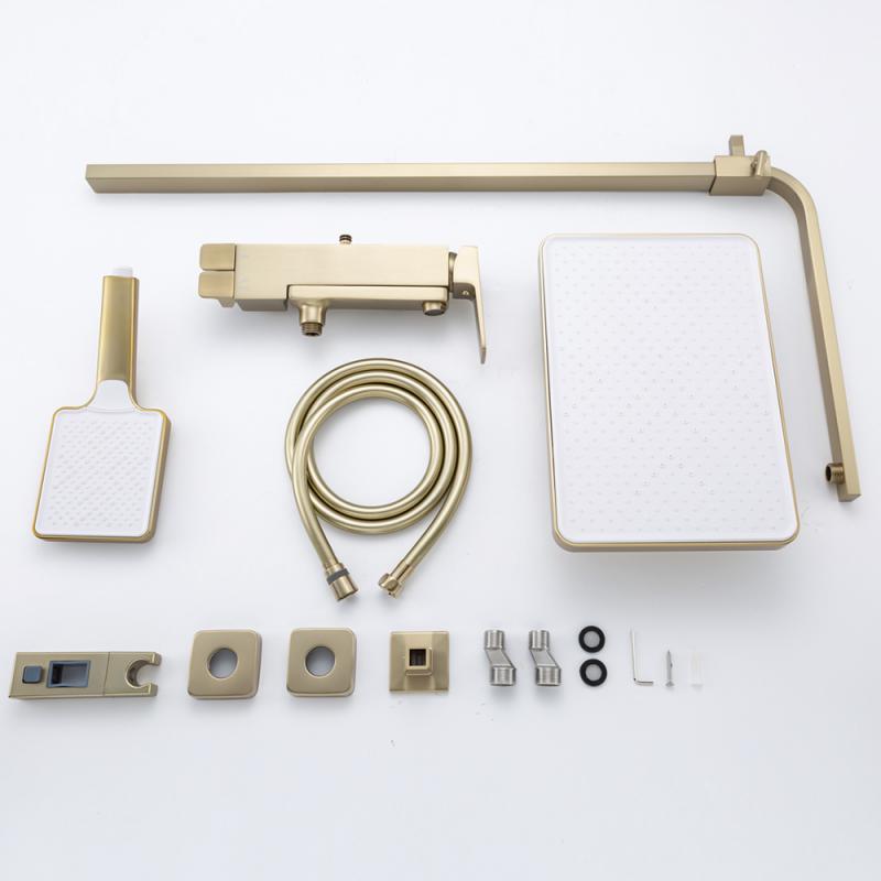 Душевая система Frap F2490-3, золотой сатин — изображение 16