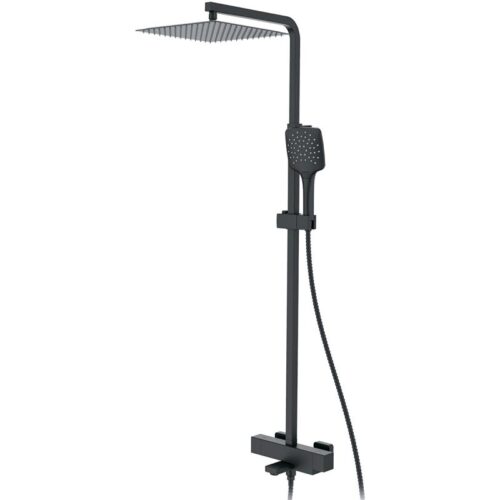 Душевая система с термостатическим смесителем Gappo G2417-60, чёрный