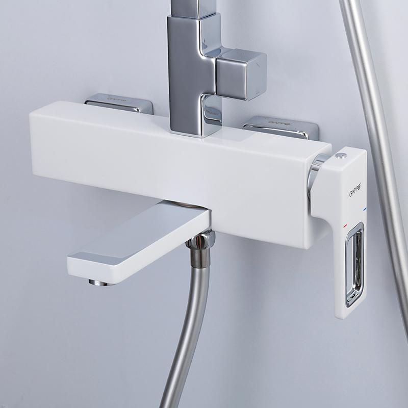 Душевая система Gappo G2417-8, белый/хром — изображение 11