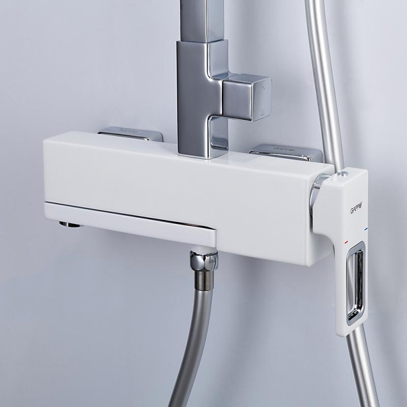 Душевая система Gappo G2417-8, белый/хром — изображение 12