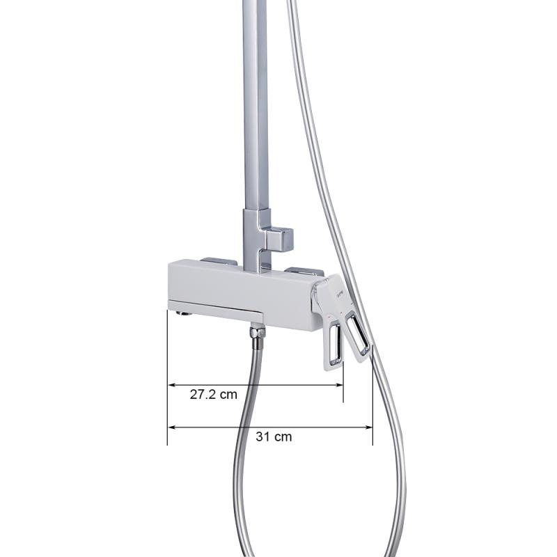 Душевая система Gappo G2417-8, белый/хром — изображение 3