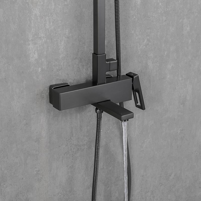 Душевая система Gappo G2417-9, оружейная сталь — изображение 11