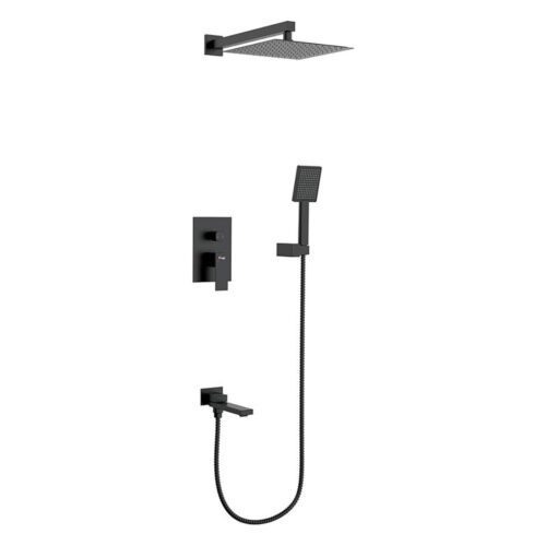 Душевая система скрытого монтажа Frap F71802-6, чёрный