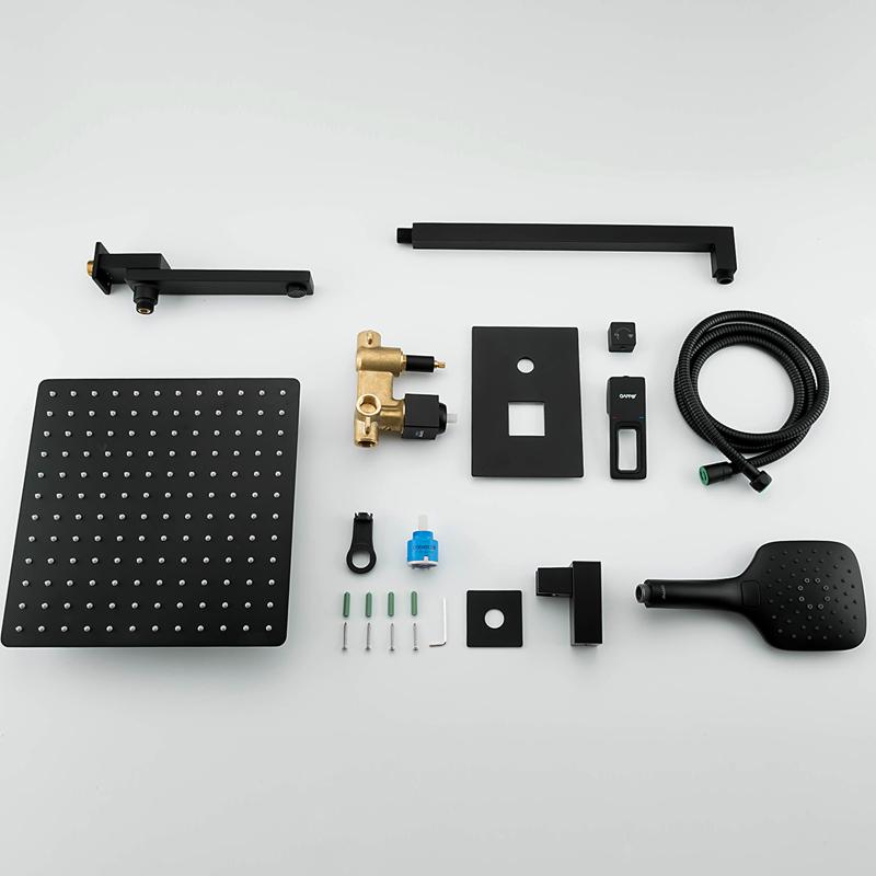 Душевая система скрытого монтажа Gappo G7117-6, чёрный — изображение 12