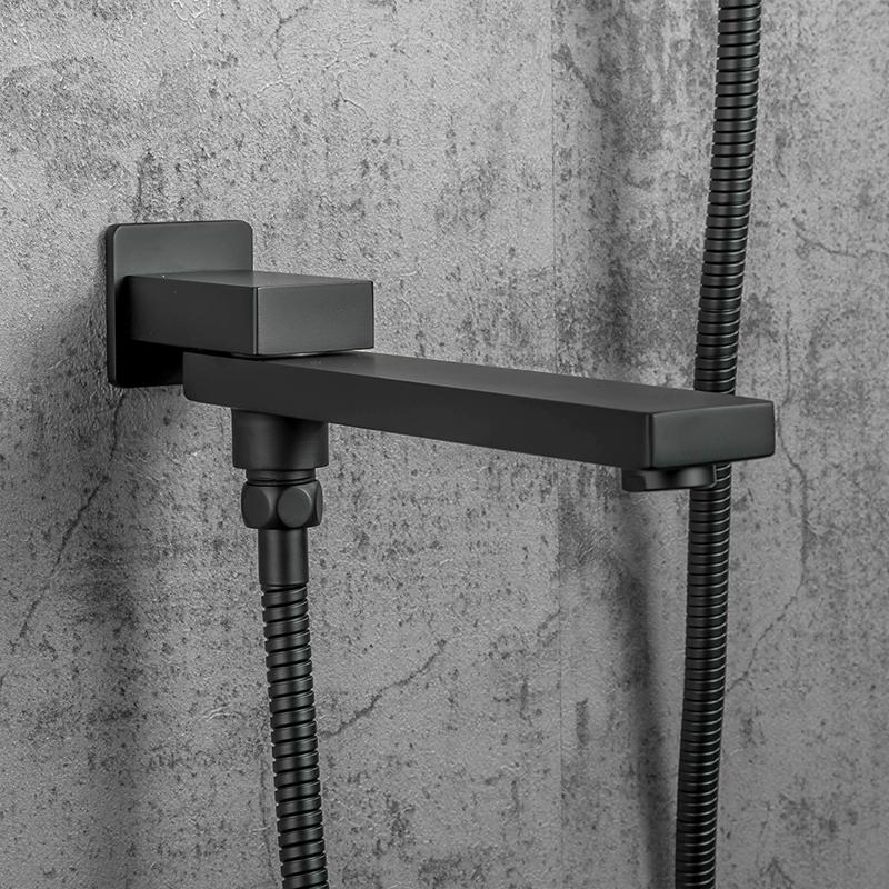 Душевая система скрытого монтажа Gappo G7117-6, чёрный — изображение 14