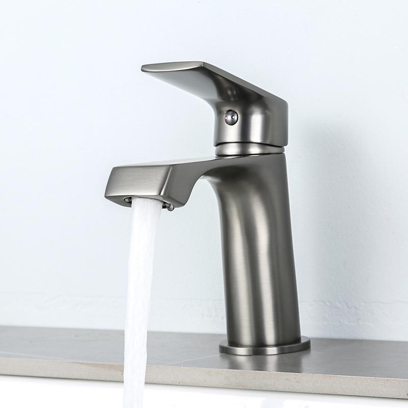 Смеситель для умывальника Frap F1071-9, оружейная сталь — изображение 11