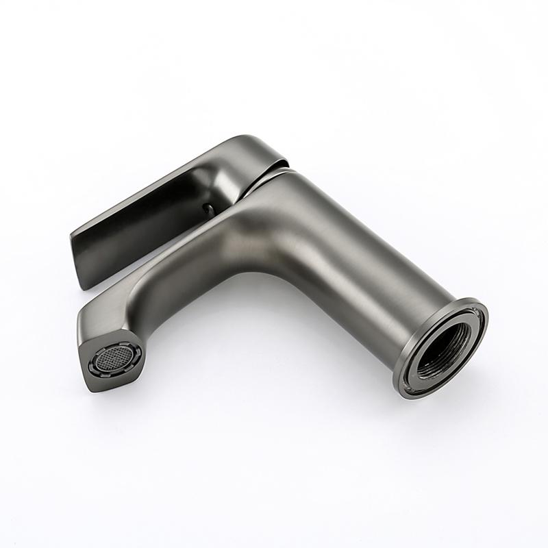 Смеситель для умывальника Frap F1071-9, оружейная сталь — изображение 3