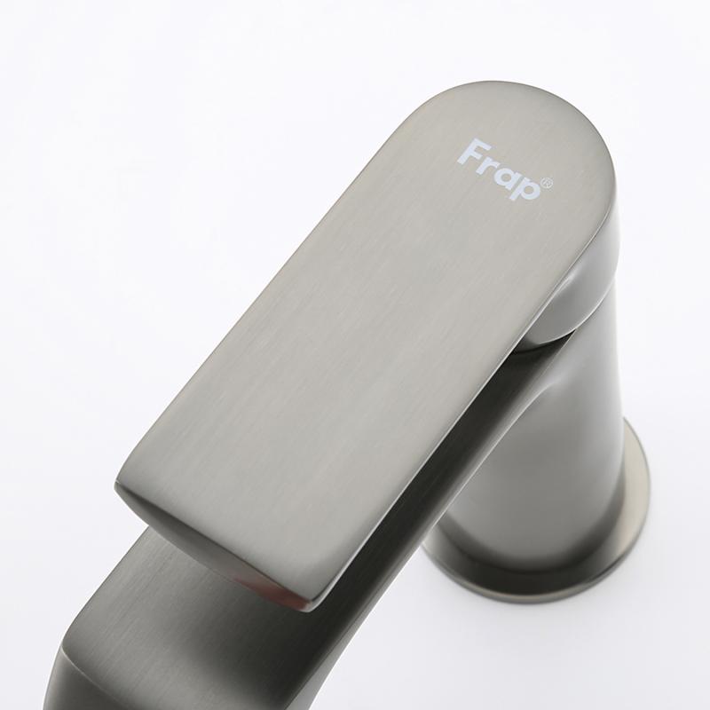 Смеситель для умывальника Frap F1071-9, оружейная сталь — изображение 6