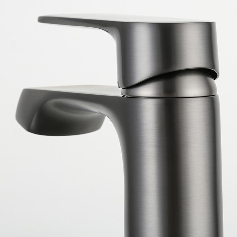 Смеситель для умывальника Frap F1071-9, оружейная сталь — изображение 7