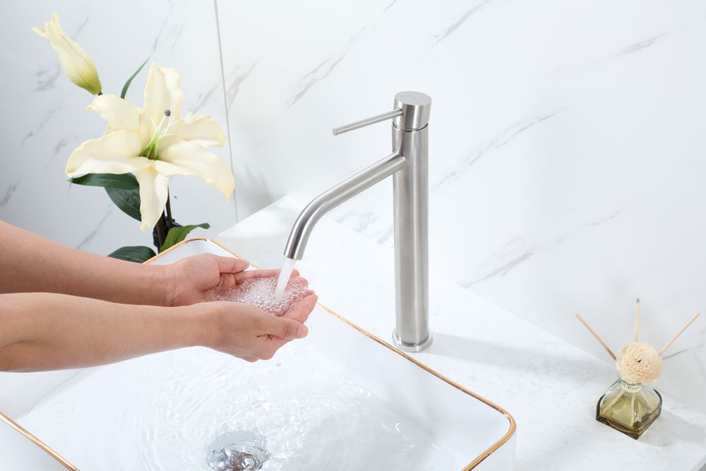 Смеситель для умывальника Frap F10807-2, сатин — изображение 3