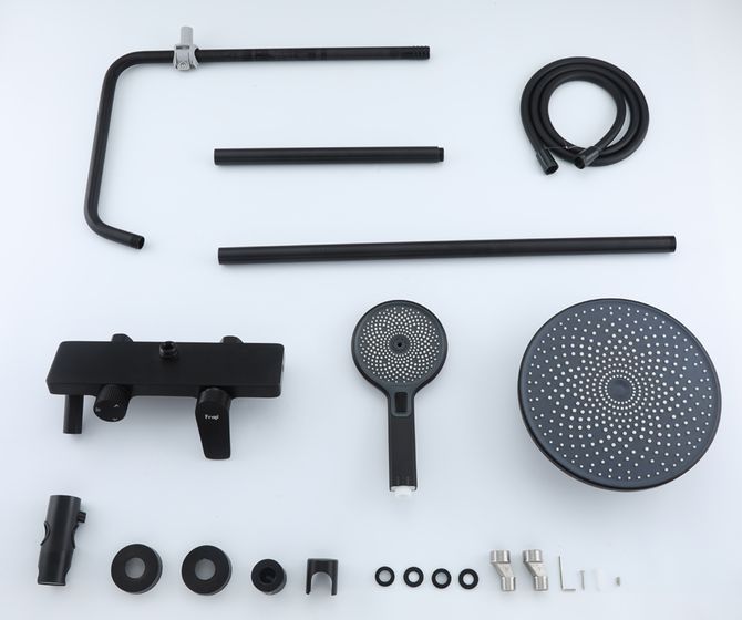 Душевая система Frap F24201-6, чёрный — изображение 4