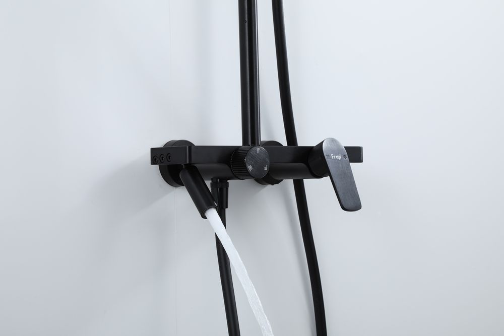 Душевая система Frap F24201-6, чёрный — изображение 6