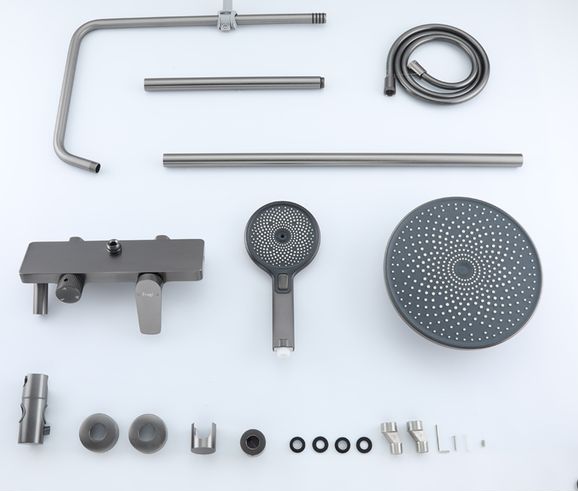 Душевая система Frap F24201-9, оружейная сталь — изображение 4