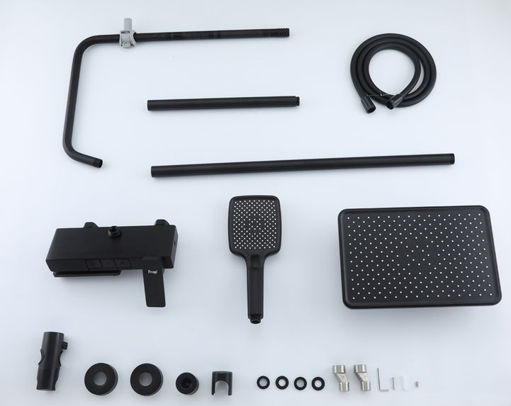 Душевая система Frap F24202-6, чёрный — изображение 4