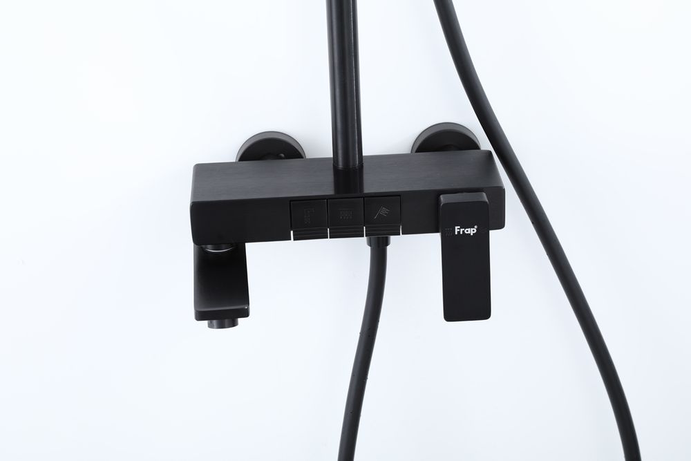 Душевая система Frap F24202-6, чёрный — изображение 5