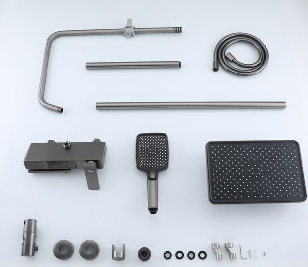 Душевая система Frap F24202-9, оружейная сталь — изображение 6