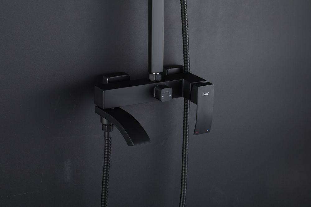 Душевая система Frap F24803-16, чёрный — изображение 5