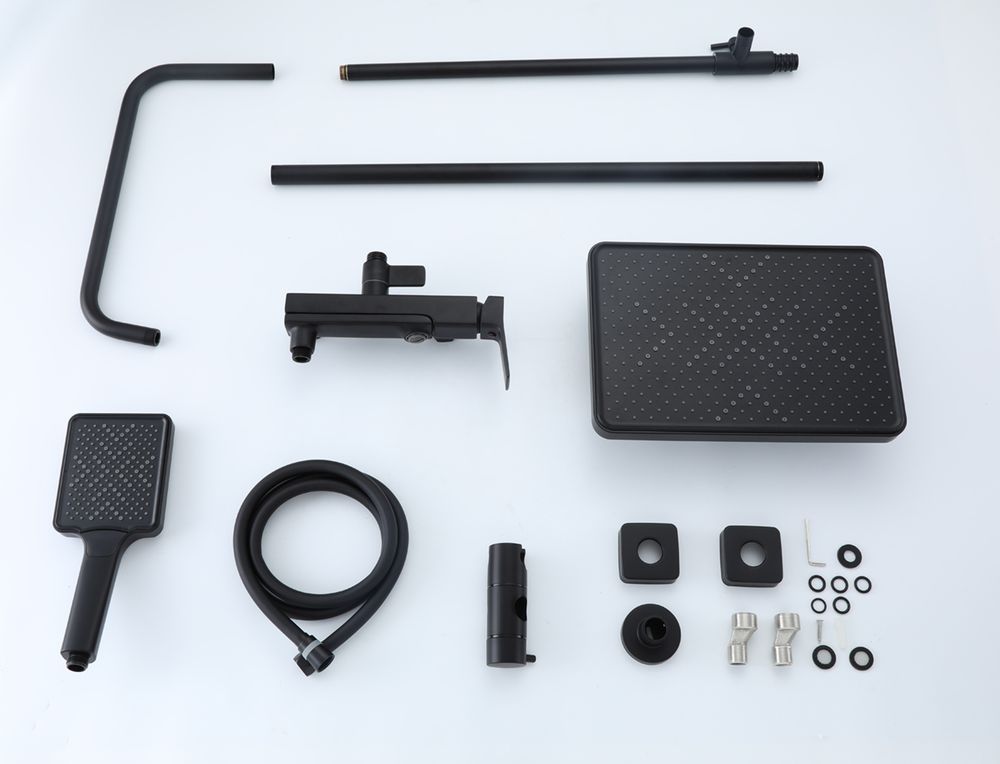 Душевая система Frap F2484-6, чёрный — изображение 8