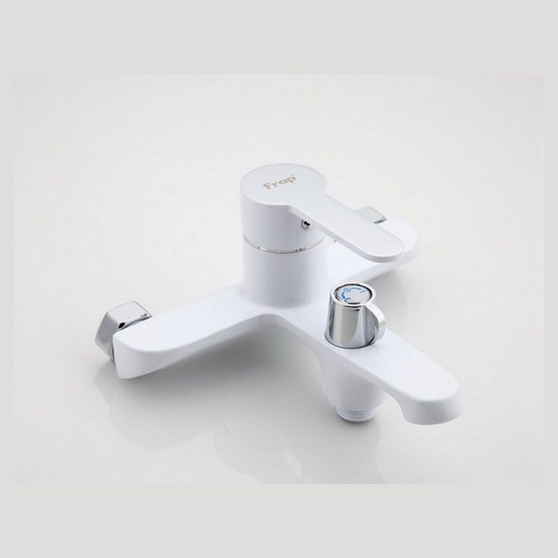 Смеситель для ванны Frap F3241, белый/хром — изображение 3