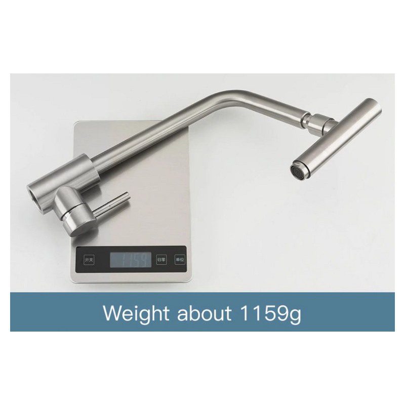 Смеситель для кухни c вращающимся изливом Frap F44899, сатин — изображение 4