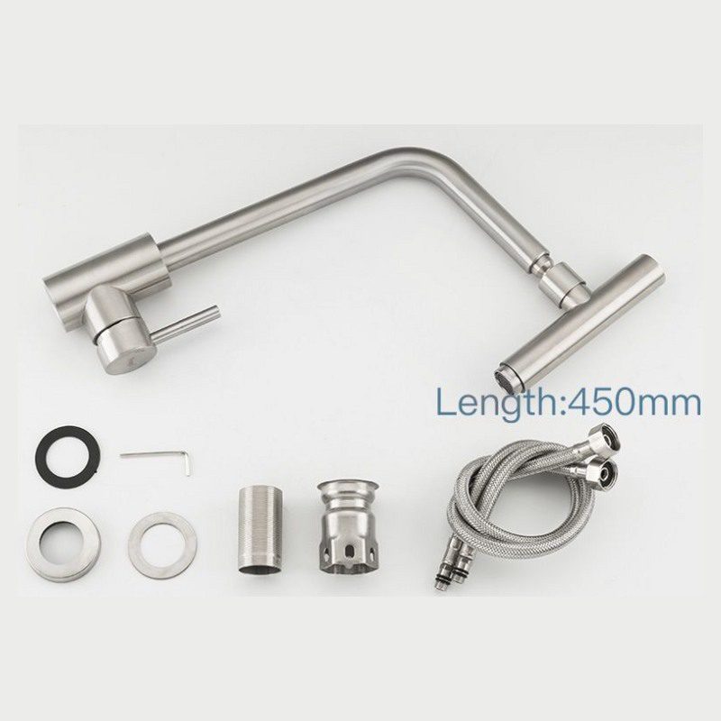 Смеситель для кухни c вращающимся изливом Frap F44899, сатин — изображение 5