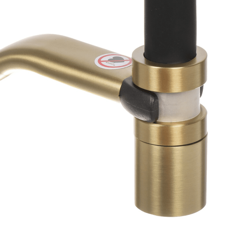 Смеситель для кухни с гибким изливом Frap F4497-3, золотой сатин — изображение 5