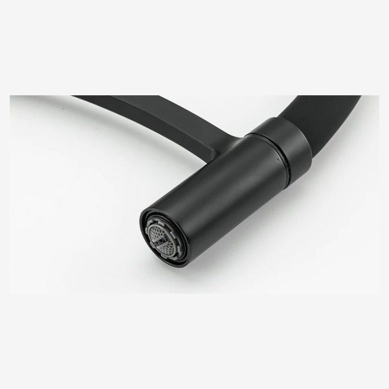 Смеситель для кухни с гибким изливом Frap F4552-6, чёрный — изображение 7