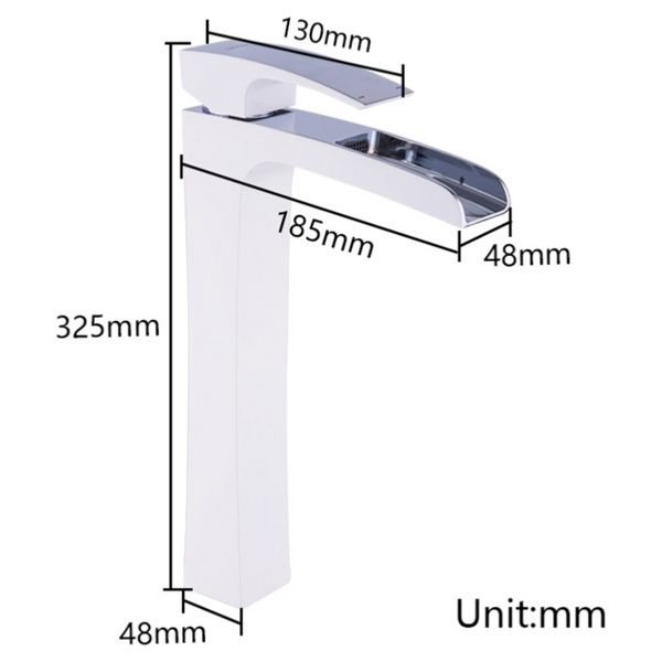 Смеситель для умывальника Gappo G1007-31, хром/белый — изображение 2
