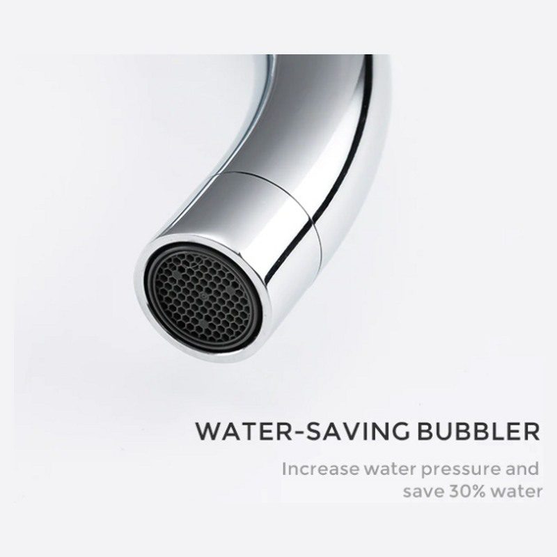 Смеситель для кухни Gappo G4003-8, белый/хром — изображение 6