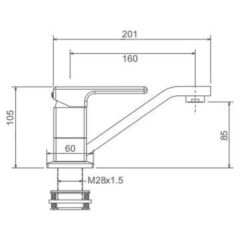 Смеситель для кухни Gappo G4517-8, белый/хром — изображение 2