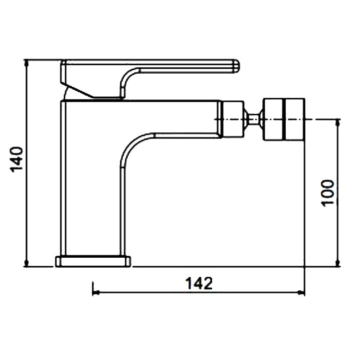 Смеситель для биде Gappo G5017-8, белый/хром — изображение 2